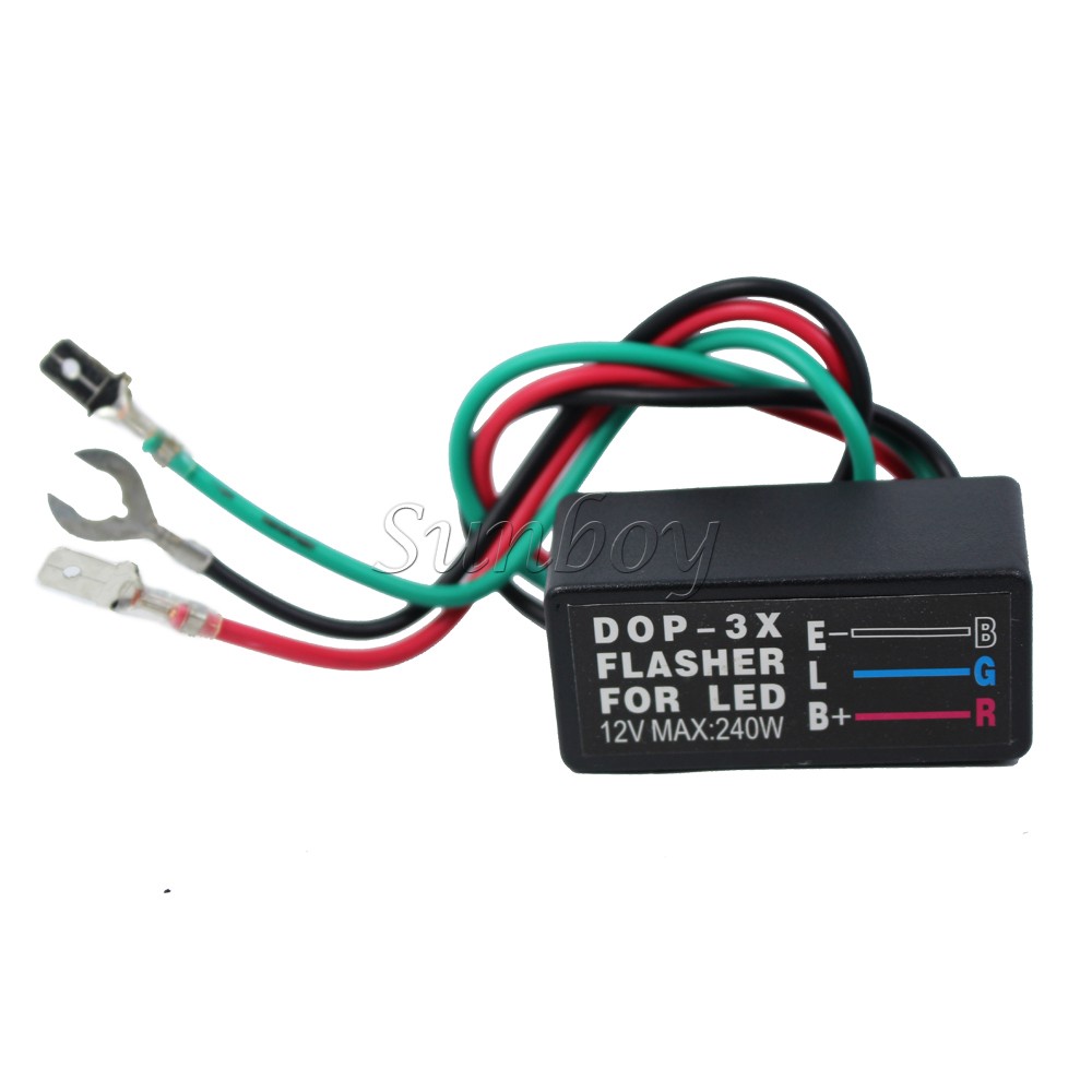 12V 240W Motorcycle Bike Flasher Universal LED Turn Signal Blinker ...