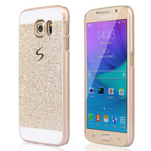 Luxury Bling Case cover for Samsung Galaxy S6 glitter powder Cover Fashional Phone case Cover with logo ultra-thin Case SJ0177