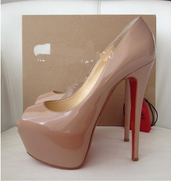Aliexpress.com : Buy Red Bottom High Heels highness peep toe big ...