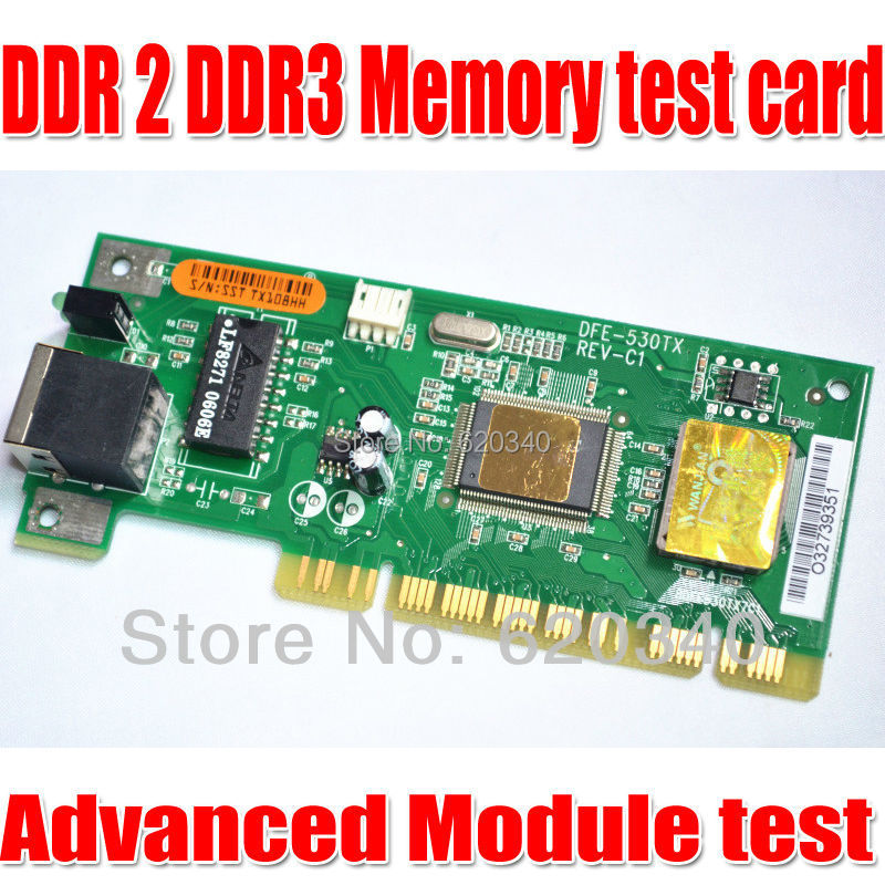 Free shipping DDR2 DDR3 memory tester card Can detect memory FLASH chip good or bad Detection of multiple memory
