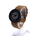 BOBO BIRD J18 Women Ebony Wooden Quartz Watch UV Priting Irregular Shape Pattern Dial Wristwatch With