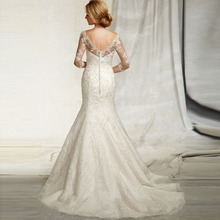2015 Elegent Custom Made Sweetheart Removable jacket Mermaid Court Train Hidden Zipper Back Wedding Dresses Bridal