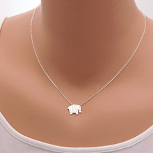 Origami Elephant Geometric Origami Animal Elephant Necklace Woodland Elephant Animal Jewelry