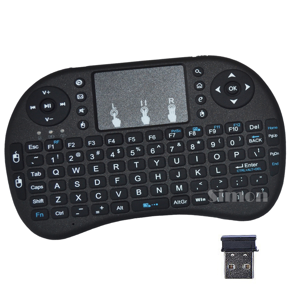 Mini wireless keyboard 2 4 Ghz with Touchpad Handheld Keyboard for Windows PC Android TV IPOD