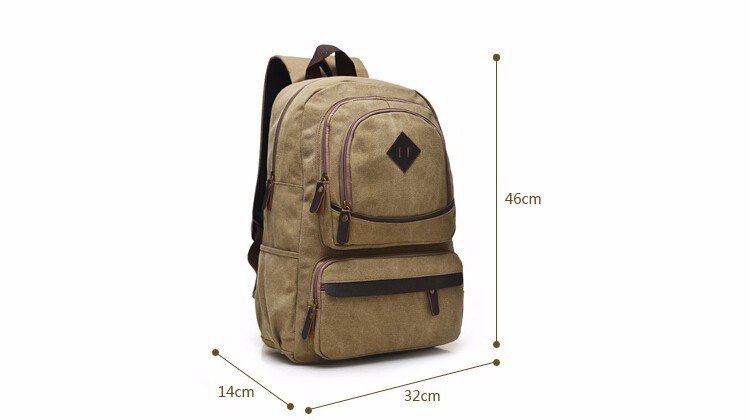 Fashion Cute Pig Nose Vintage High quality boy school bag Casual Travel Bags men Canvas Backpack (1)