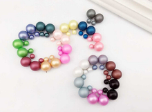 New Fashion Paragraph Hot Selling Earrings 2014 Double Side Shining Pearl 15mm Stud Earrings Big Pearl