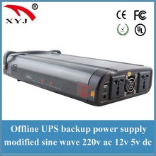 220v power bank rated 400W peak 800W with USB for phone