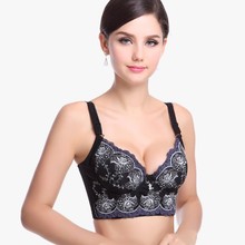 Sexy Women Girl Deep U Plunge Push Up Lace Bra Underwire Side Support Bras Lingerie New 16PY L4