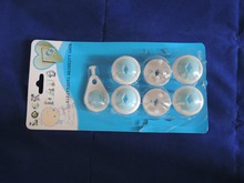 7pcs EU Both feet Socket Protection Electric Shock Hole Children Care Baby Safety Electrical Security Plastic