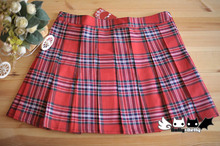 Princess sweet lolita skirt college/cosplay uniform wind joker Scotland students pleated skirt QB-0038