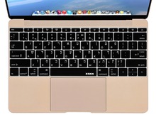 Hebrew Silicone Keyboard Cover Protector Skin for US Apple Macbook 12, XSKN Top Quality Silicone Laptop Keyboard Protector