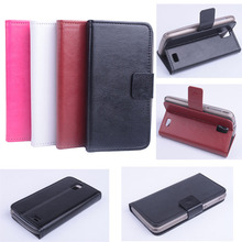 Flip Leather Magnetic Protective Case Cover For Lenovo A328 A328T Smartphone