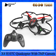 Free Shipping Hubsan X4 H107C HD camera version Upgraded 2.4G 4CH RC Quadcopter With 2MP Camera RTF