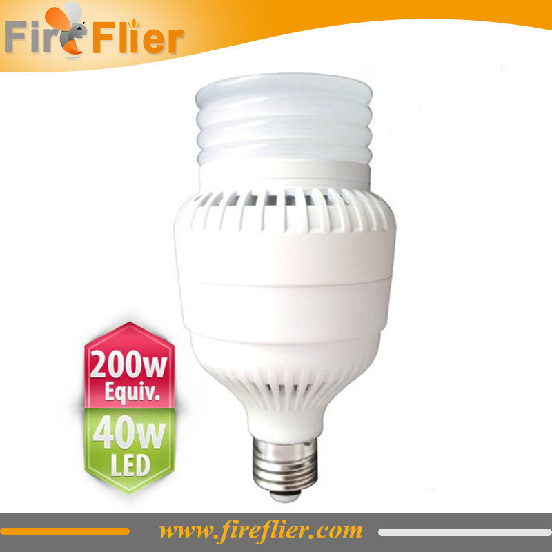 E26 E27 LED Bulb 40W  replacement of 200W incandescent bulb, 100W HPS and MH Lamp for warehouse,store