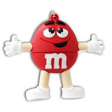 2016 New PenDrive Lovely M&M Beans USB 2.0 Flash Drive 4GB 8GB 16GB 32GB 64GB Pen Drive Memory Stick Card U Disk