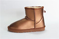 Size 35 44 Winter Warm Snow Shoes Men Women Plush Short Ankle Boots Men Real Cow