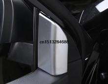 ABS Chrome modified decorative audio speaker cover ring 2pcs for Toyota 2015 Highlander accessories
