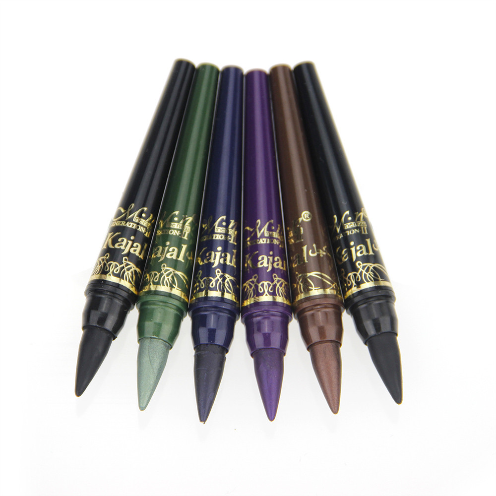 Professional Lady Makeup M n Eye Shadow Pencil Set 6 Colors Waterproof Eyeliner Pencil Make Up