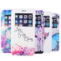 Luxury Smart Front Window View Leather Flip Cases For Apple iPhone 6 6S 6S Plus With