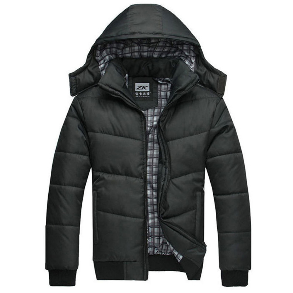 2016 New Mens Winter Thick Keep Warm Thermal Relaxation Rib Long Sleeve Coat Parka Men Outdoors