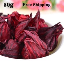 Promotion! 50g Pure Natural Hibiscus Tea Roselle Tea Dried Flower Tea Free Shipping