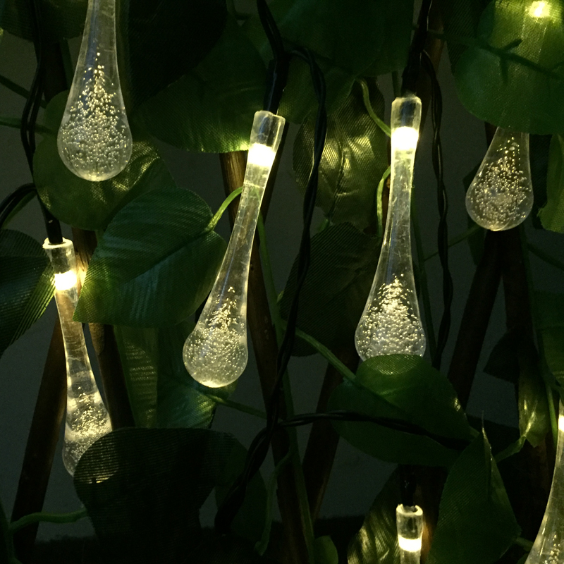 Solar Lamps 6M 30 LED Solar Powered Water Drop String Lights Outdoor Waterproof LED Fairy Light For Christmas Garden Decoration Solar Lamps 6M 30 LED Solar Powered Water Drop String Lights Outdoor Waterproof LED Fairy Light For Christmas Garden Decoration