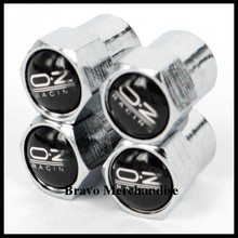 4caps/set mini-type automobile wheel tire tyre valve cap cover with oz car brands logo emblem badge