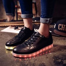 Led luminous shoes women Led shoes for adults Men shoes 2016 fashion Canvas shoes men casual plus size