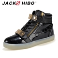 JACKSHIBO 7 Colors Unisex Led Luminous Light Shoes Men Women Fashion USB rechargeable High magic stick