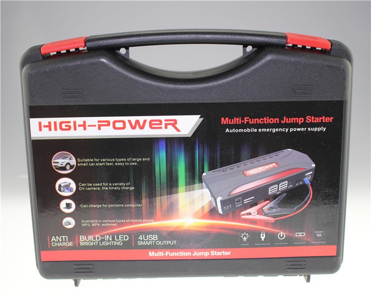 High Power 16800mAh Multi-function Car Jump Starter Power Bank - Red