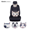 Karcle Cotton Car Headrest Auto Supplies Neck Safety Pillow Neck Support Pillow Car styling lumbar Cushion