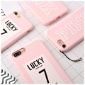 For iPhone 7 6 6s Cases Candy Pink Color Lucky Today Soft TPU Rubber Silicon Case