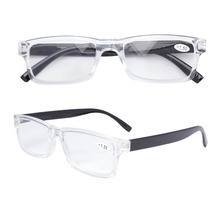 FR003 Fashion Quality Plastic Frame Reading Glasses For Men and Women With Case +1.0/1.25/1.5/1.75/2.0/2.25/2.5/2.75/3.0/3.5/4.0