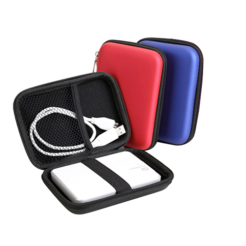 New 5 Cable HDD Hard Disk Pouch Portable Power Hand Carry Bag Case Cover Protects