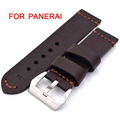 New Brown Black Retro Leather Watch Bands Classic Men 22mm 24mm 26mm Strap For Panerai Fast