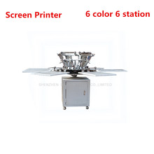 1Set 6 color 6 station T-shirt screen printing machine comeswith base good quality