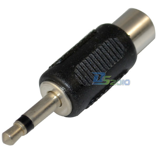 High Quality Brand New Rca Female Jack to 3 5mm 1 8 Male Mono Plug Audio