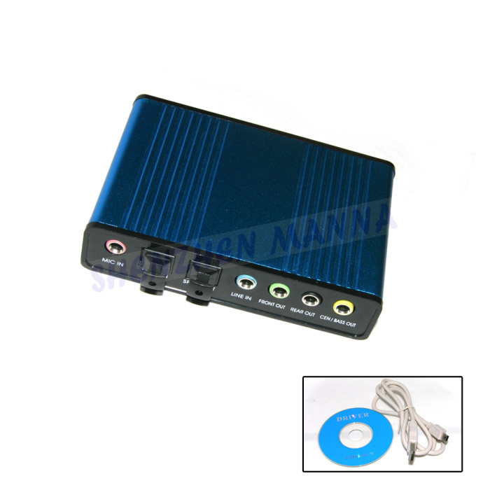 USB 6 Channel 5.1 External Audio Sound Card S/PDIF...