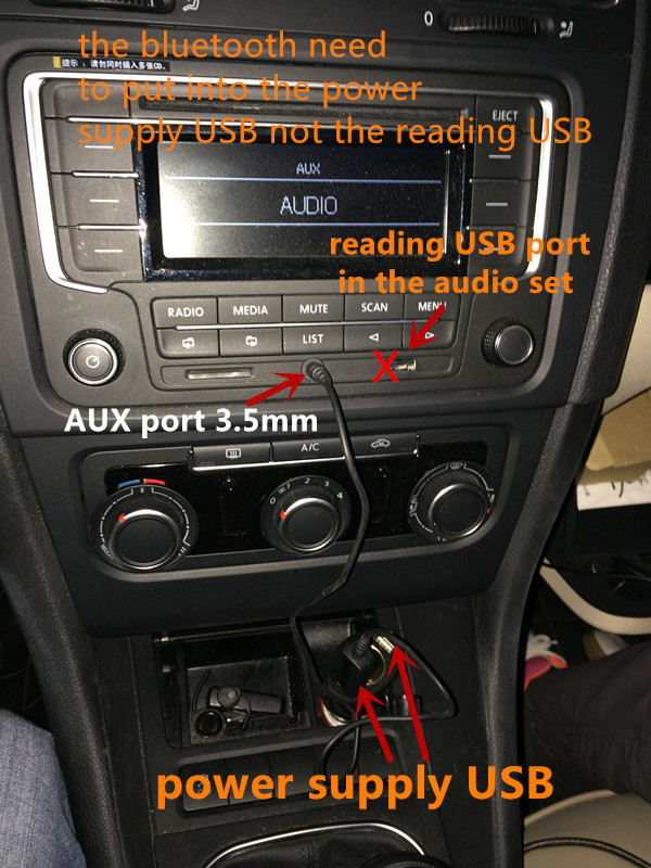 usb port in the car