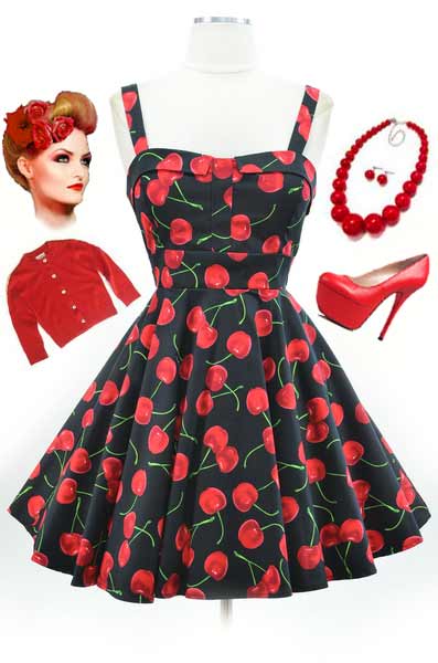Robe rouge pin up