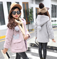 Winter Girls Coats Cartoon Baby Warm Jackets Trench Children Smile Tops Kid Outerwear Windbreaker Dustcoat Vestido