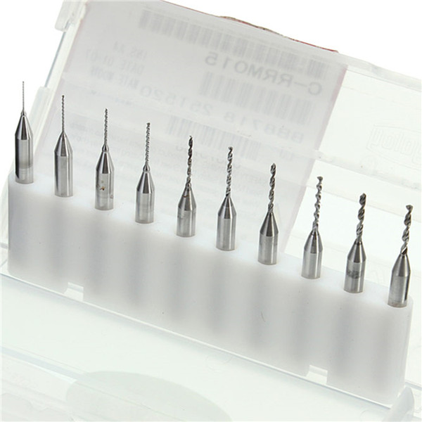 10 x Carbide Micro Drills Bits 0 3 1 2mm Pcb Cnc Jewelry Rotary Tool