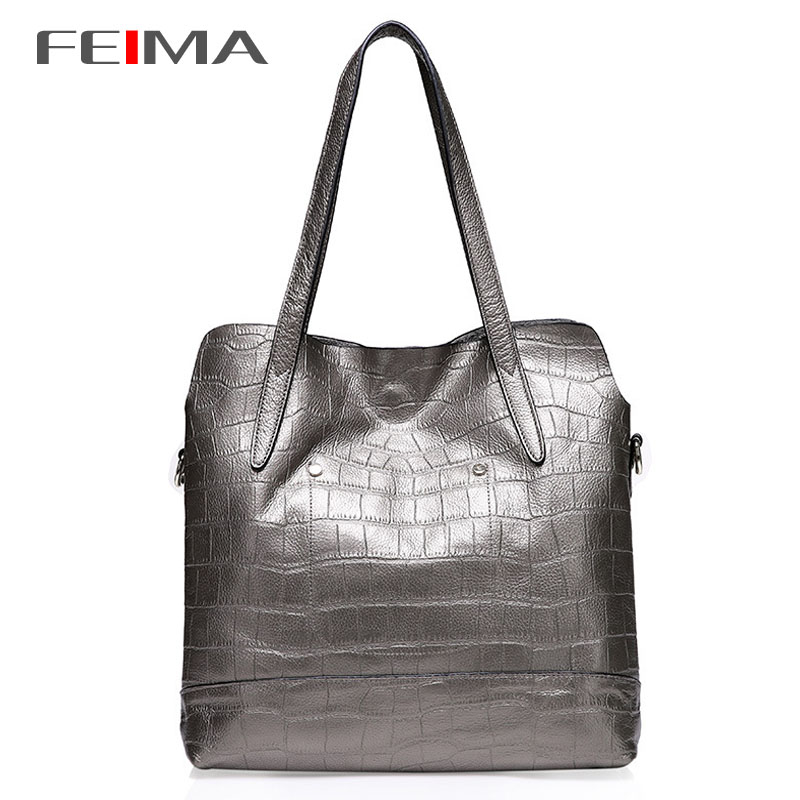 New Stylish Crocodile Pattern Genuine Leather Women Handbags Brand Ladies Totes Bags Popular Handbags Free Shipping 2013-4