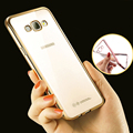 Phone Case For Samsung Galaxy A3 Ultra Thin Clear Plating Electroplating TPU Soft Mobile Phone Cases