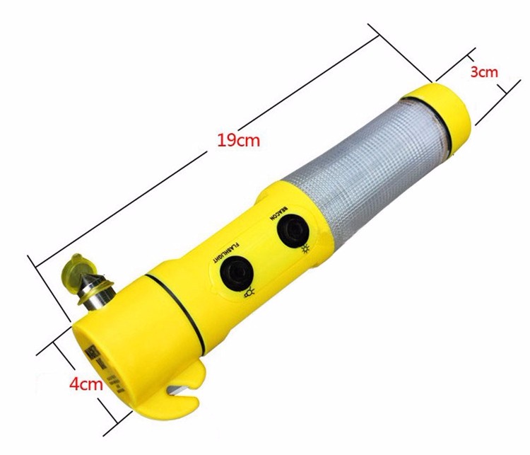 4 in 1 Car Auto Emergency Safety Life Hammer LED Flashlight New (2)