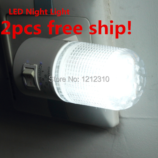 6led socket lamp small night  AC Plug Wall Mounting Bedroom Night Light Lamp Energy Saving wholesale Dropshipping