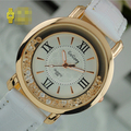2017 New Fashion Luxury Rhinestone Casual Leather Wristwatch Quality Quartz Watch Cheap Gogoey Women Dress Watches