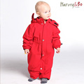 Baby toddle s snowsuit windproof waterproof outdoor overalls infant romper hoodie one piece coat autumn and