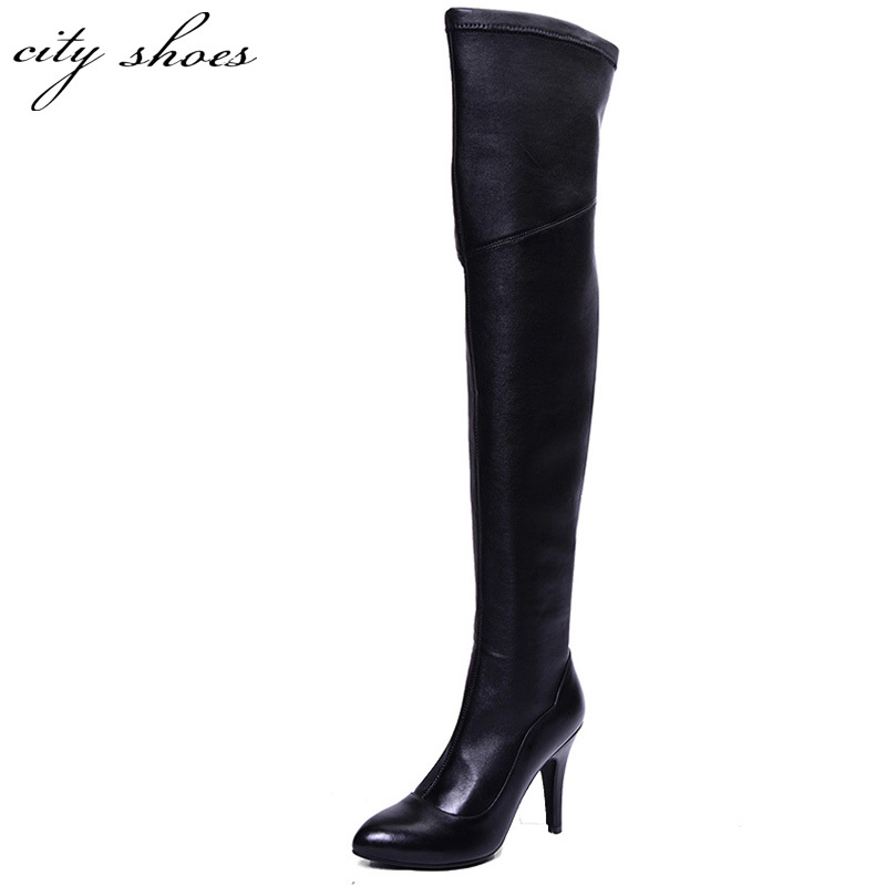 ... Over-the-Knee-boots-High-Heels-Sexy-Ladies-Thigh-high-Thin-Heel-zip