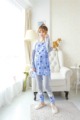 Cute Korean long sleeved T shirt Set maternity pajamas Suit clothing Shirt PantsWomen Clothing Spring Autumn